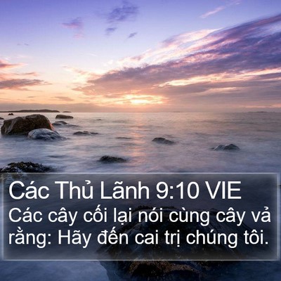Các Thủ Lãnh 9:10 VIE Bible Verse Image