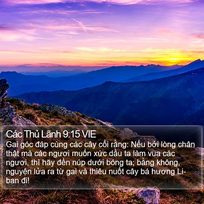 Các Thủ Lãnh 9:15 VIE Bible Verse Image