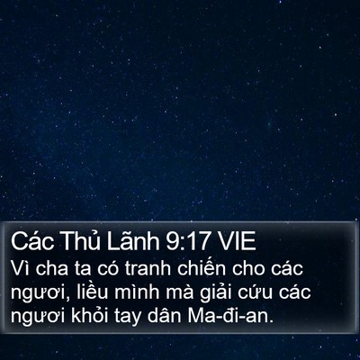 Các Thủ Lãnh 9:17 VIE Bible Verse Image