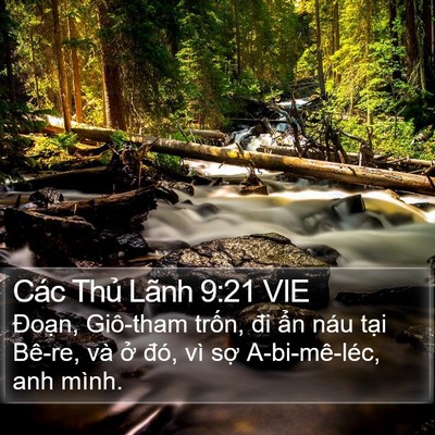 Các Thủ Lãnh 9:21 VIE Bible Verse Image