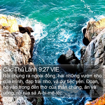 Các Thủ Lãnh 9:27 VIE Bible Verse Image