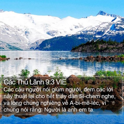 Các Thủ Lãnh 9:3 VIE Bible Verse Image