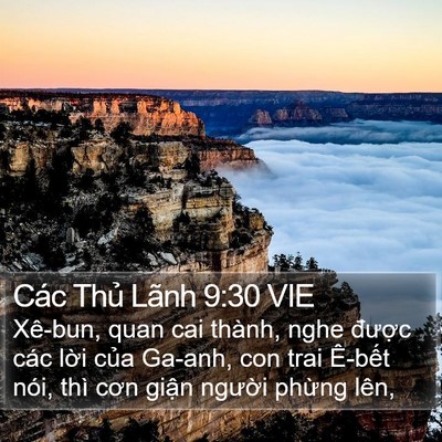 Các Thủ Lãnh 9:30 VIE Bible Verse Image