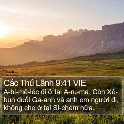 Các Thủ Lãnh 9:41 VIE Bible Verse Image