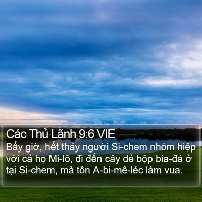 Các Thủ Lãnh 9:6 VIE Bible Verse Image