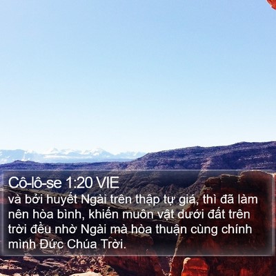 Cô-lô-se 1:20 VIE Bible Verse Image