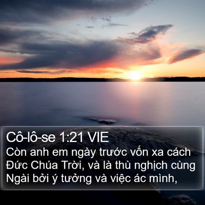 Cô-lô-se 1:21 VIE Bible Verse Image