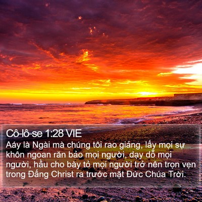 Cô-lô-se 1:28 VIE Bible Verse Image