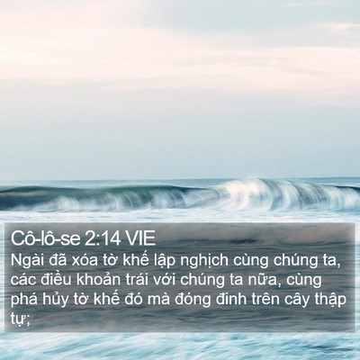 Cô-lô-se 2:14 VIE Bible Verse Image