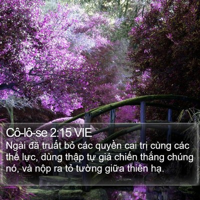 Cô-lô-se 2:15 VIE Bible Verse Image
