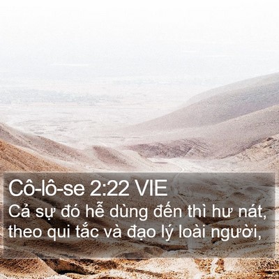 Cô-lô-se 2:22 VIE Bible Verse Image