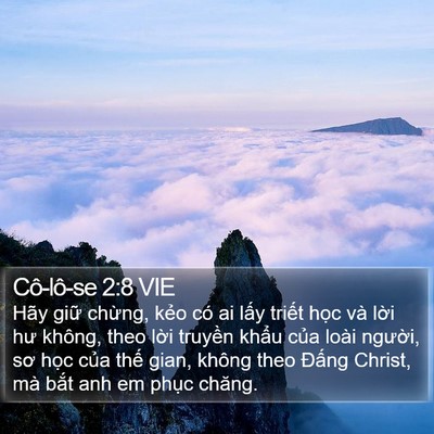 Cô-lô-se 2:8 VIE Bible Verse Image