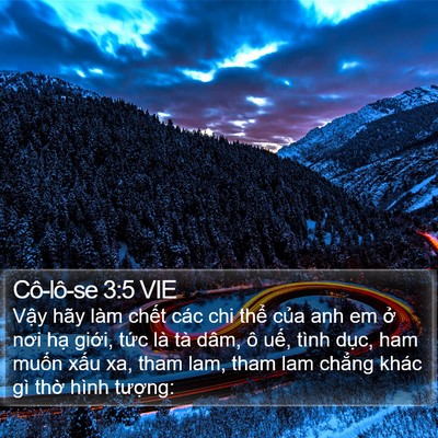 Cô-lô-se 3:5 VIE Bible Verse Image