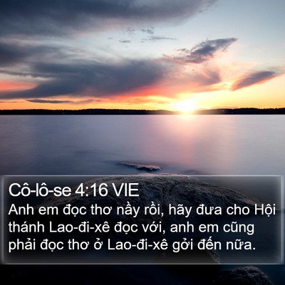 Cô-lô-se 4:16 VIE Bible Verse Image
