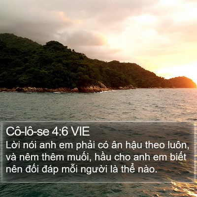Cô-lô-se 4:6 VIE Bible Verse Image