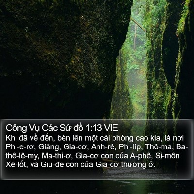 Công Vụ Các Sứ đồ 1:13 VIE Bible Verse Image