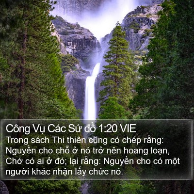 Công Vụ Các Sứ đồ 1:20 VIE Bible Verse Image