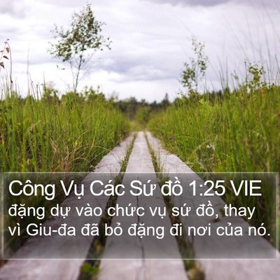 Công Vụ Các Sứ đồ 1:25 VIE Bible Verse Image
