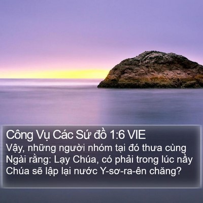 Công Vụ Các Sứ đồ 1:6 VIE Bible Verse Image