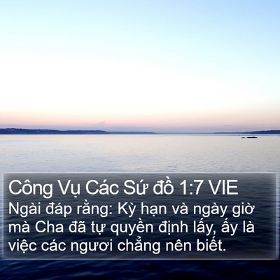 Công Vụ Các Sứ đồ 1:7 VIE Bible Verse Image