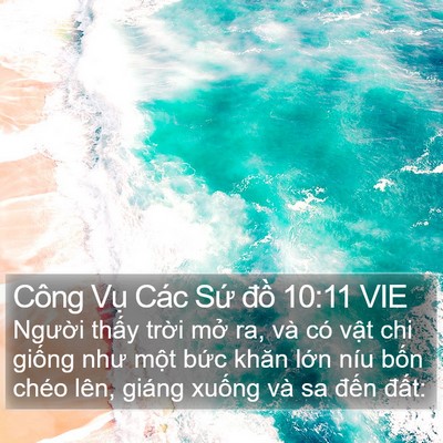 Công Vụ Các Sứ đồ 10:11 VIE Bible Verse Image