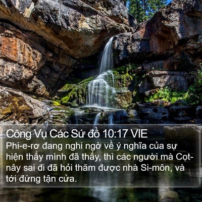 Công Vụ Các Sứ đồ 10:17 VIE Bible Verse Image