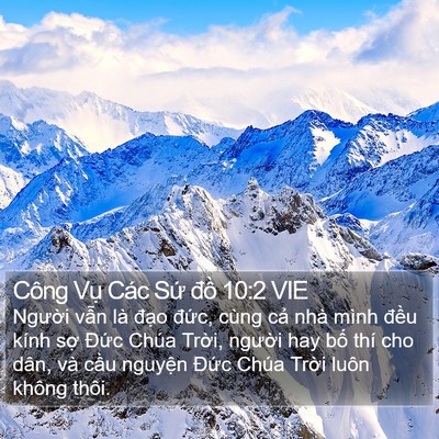 Công Vụ Các Sứ đồ 10:2 VIE Bible Verse Image