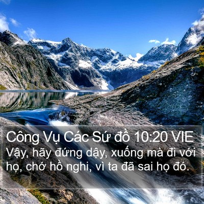 Công Vụ Các Sứ đồ 10:20 VIE Bible Verse Image