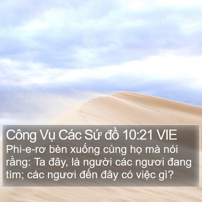 Công Vụ Các Sứ đồ 10:21 VIE Bible Verse Image
