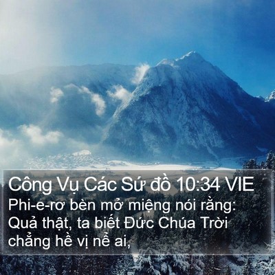 Công Vụ Các Sứ đồ 10:34 VIE Bible Verse Image