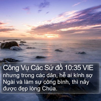 Công Vụ Các Sứ đồ 10:35 VIE Bible Verse Image