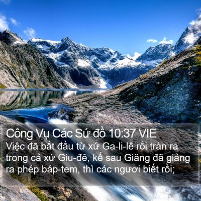 Công Vụ Các Sứ đồ 10:37 VIE Bible Verse Image