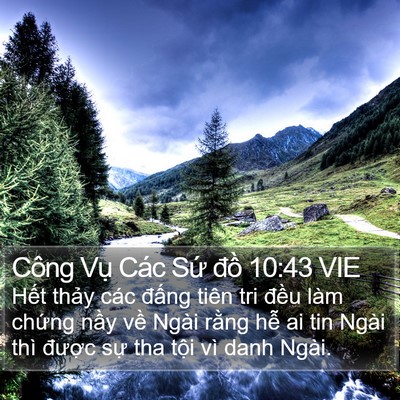 Công Vụ Các Sứ đồ 10:43 VIE Bible Verse Image
