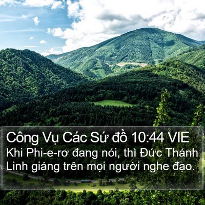 Công Vụ Các Sứ đồ 10:44 VIE Bible Verse Image