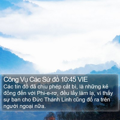Công Vụ Các Sứ đồ 10:45 VIE Bible Verse Image