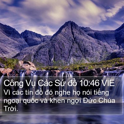 Công Vụ Các Sứ đồ 10:46 VIE Bible Verse Image