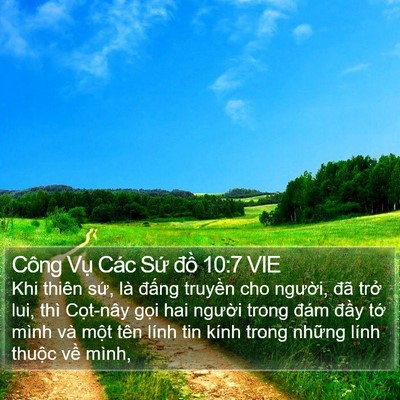 Công Vụ Các Sứ đồ 10:7 VIE Bible Verse Image
