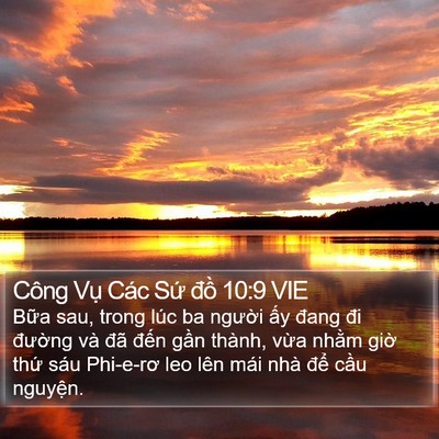 Công Vụ Các Sứ đồ 10:9 VIE Bible Verse Image