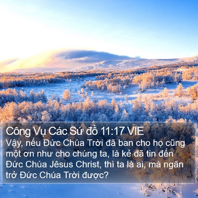 Công Vụ Các Sứ đồ 11:17 VIE Bible Verse Image