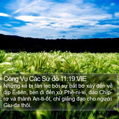 Công Vụ Các Sứ đồ 11:19 VIE Bible Verse Image