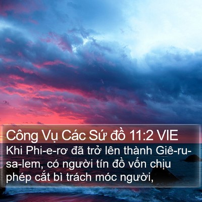 Công Vụ Các Sứ đồ 11:2 VIE Bible Verse Image