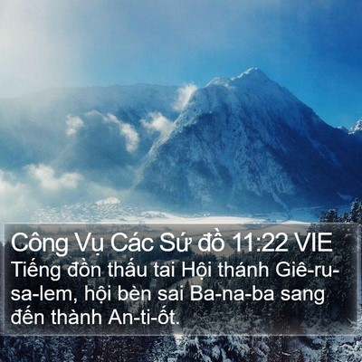 Công Vụ Các Sứ đồ 11:22 VIE Bible Verse Image