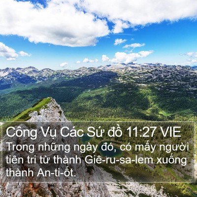 Công Vụ Các Sứ đồ 11:27 VIE Bible Verse Image