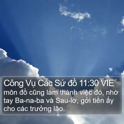 Công Vụ Các Sứ đồ 11:30 VIE Bible Verse Image