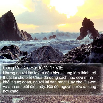 Công Vụ Các Sứ đồ 12:17 VIE Bible Verse Image