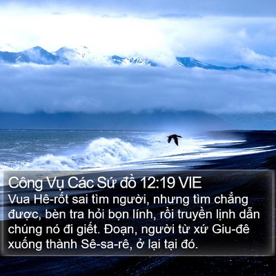Công Vụ Các Sứ đồ 12:19 VIE Bible Verse Image
