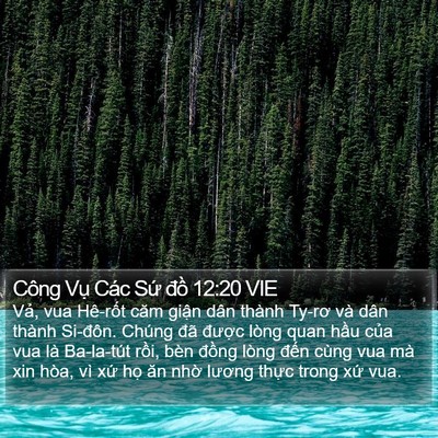 Công Vụ Các Sứ đồ 12:20 VIE Bible Verse Image