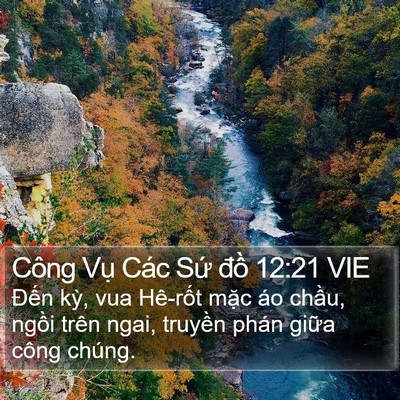 Công Vụ Các Sứ đồ 12:21 VIE Bible Verse Image