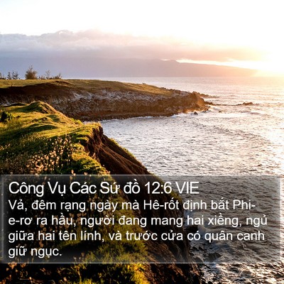 Công Vụ Các Sứ đồ 12:6 VIE Bible Verse Image