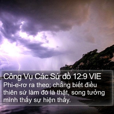 Công Vụ Các Sứ đồ 12:9 VIE Bible Verse Image